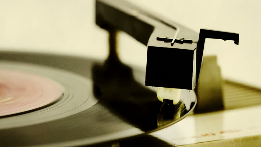 retro record player