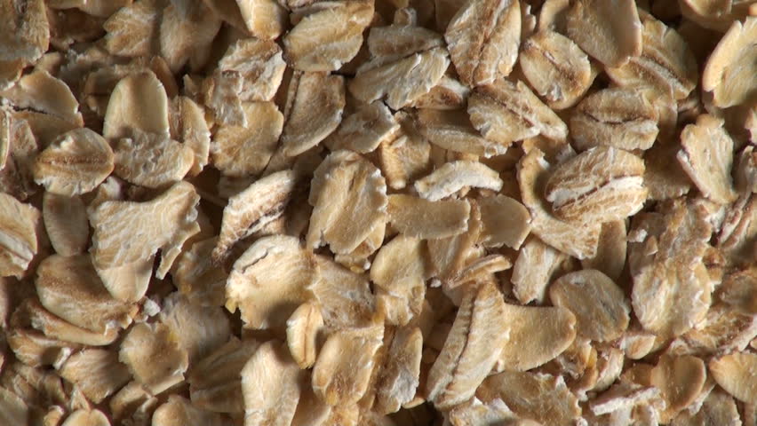 Zoom out of rolled oats