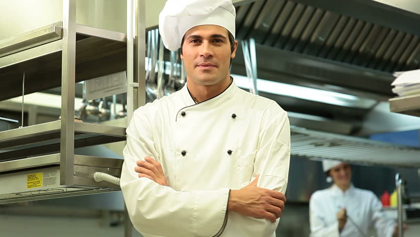 Portrait of a young chef; HD: Photo JPEG 