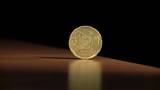 Putting 20 Euro cent on a table