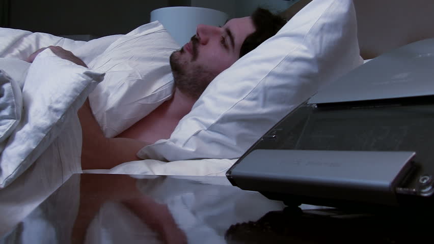 Man can't sleep, tosses and turns - HD