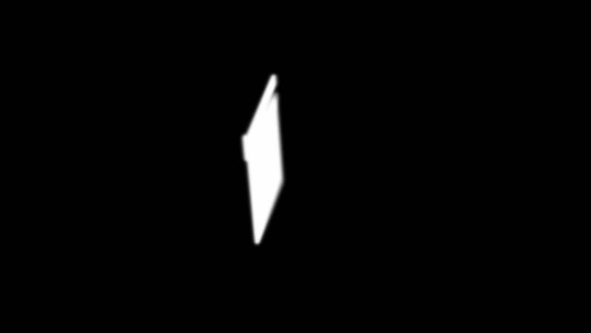 Action. Clapping clapper over white. Alpha channel is included