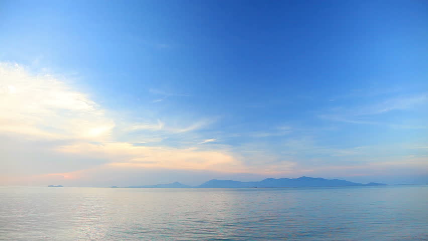 clouds after sunset over koh Pangan, Thailand