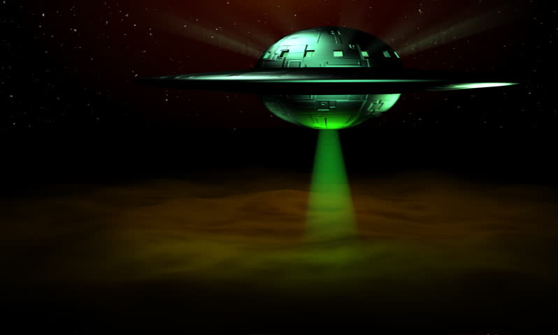 alien saucer spin