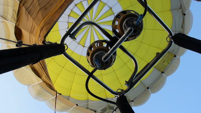 Short bursts of hot air balloon burner to keep going up