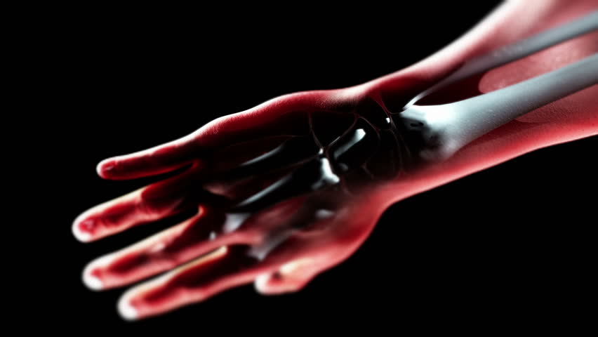 hand with bones LOOP