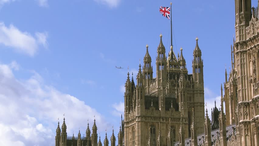 Union Jack on House of Parliament