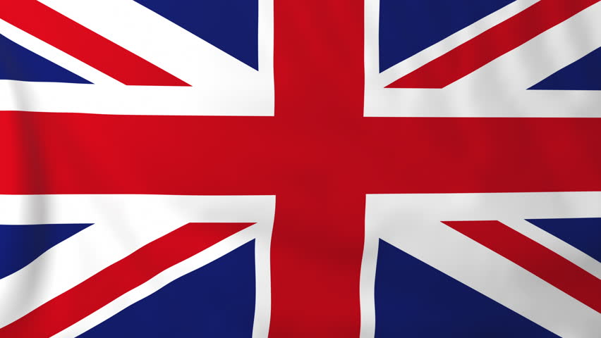 3d Animation Of National Flag Of United Kingdom Uk Waving In The