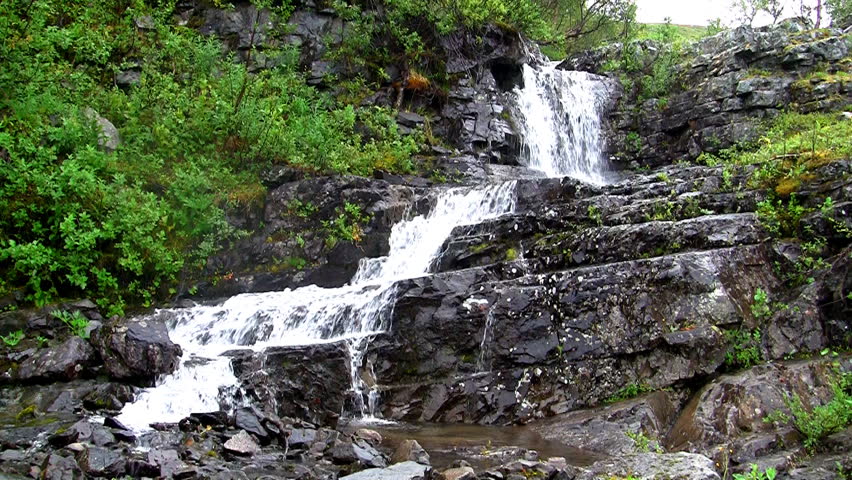 Waterfalls in the Mountains of Norway, loop
