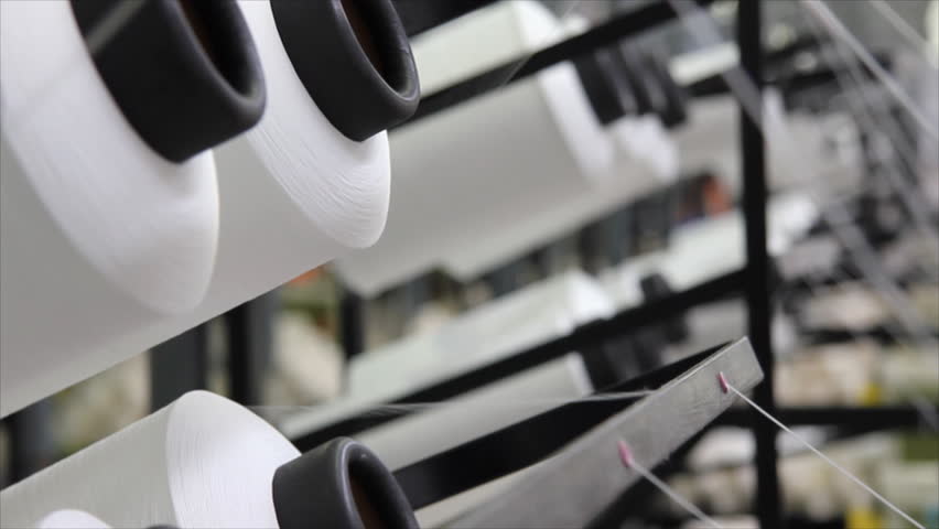 Sewing in the textile factory