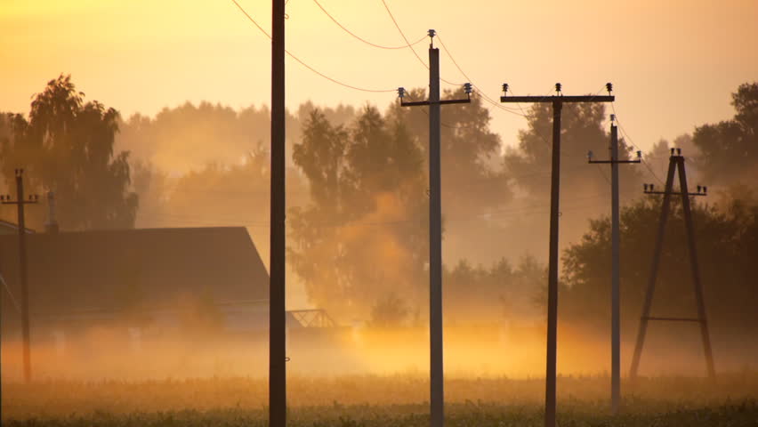 Rural landscape at morning