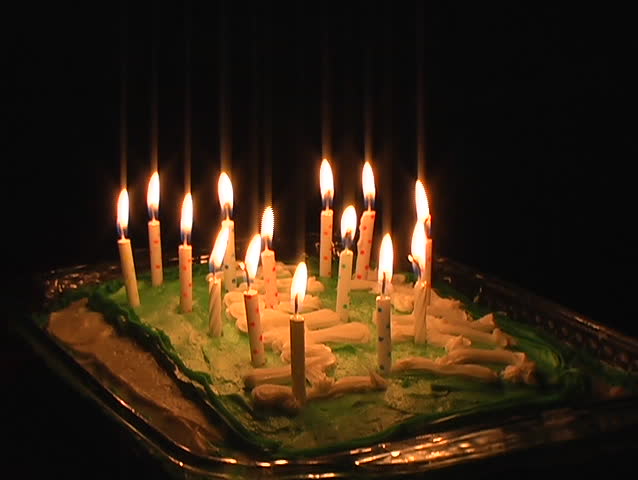 Blowing out the Birthday Candles (with model release)