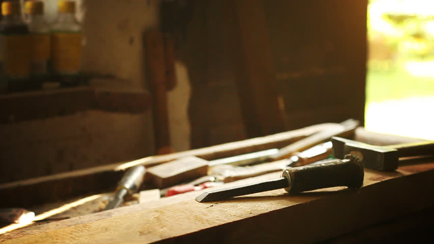 Work in the carpentry shop.