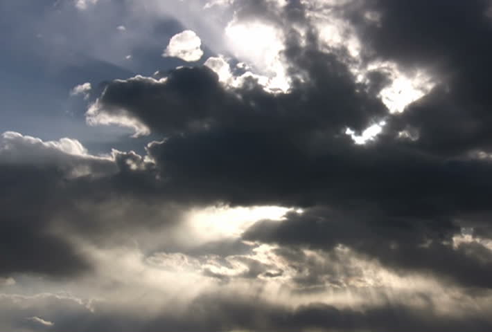 Time lapse of the sun shining through the clouds. Converted to NTSC from HDV 1080i60.