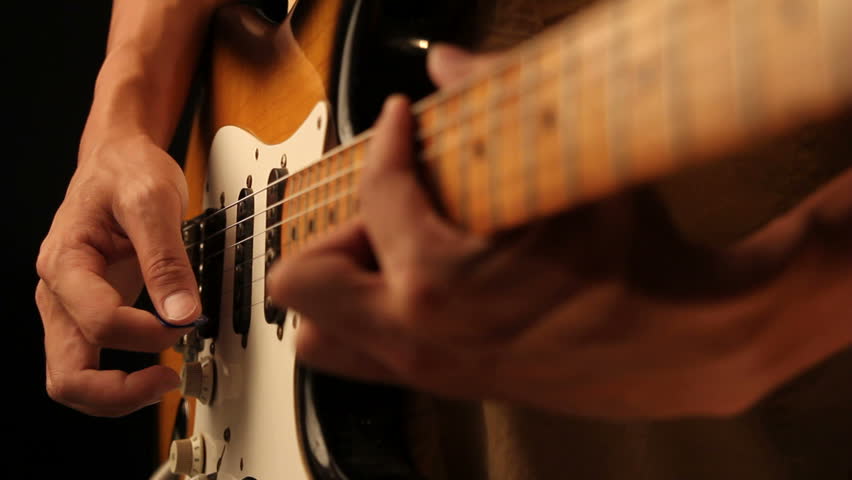 playing guitar solo