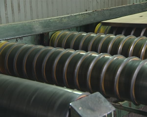 Boards are prepared in the sawmill. Timber industry. 