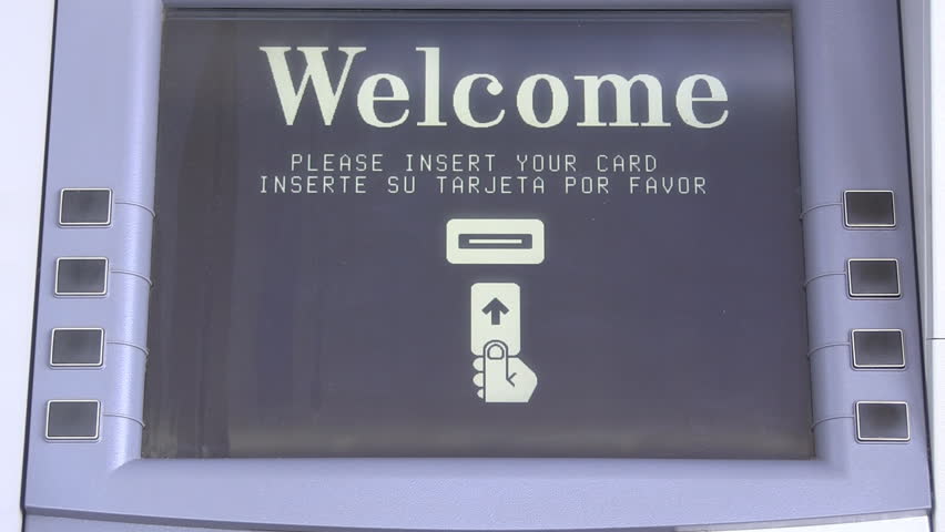 Detailed step by step process of withdrawing money from an atm machine with sound - HD + 1080