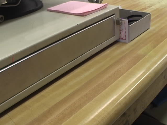 Counting money from a drawer