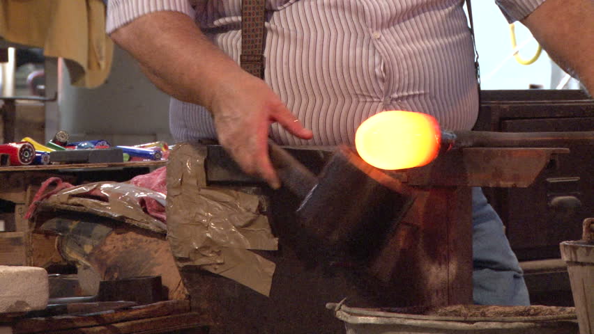 Glass blowing in Murano, Venice