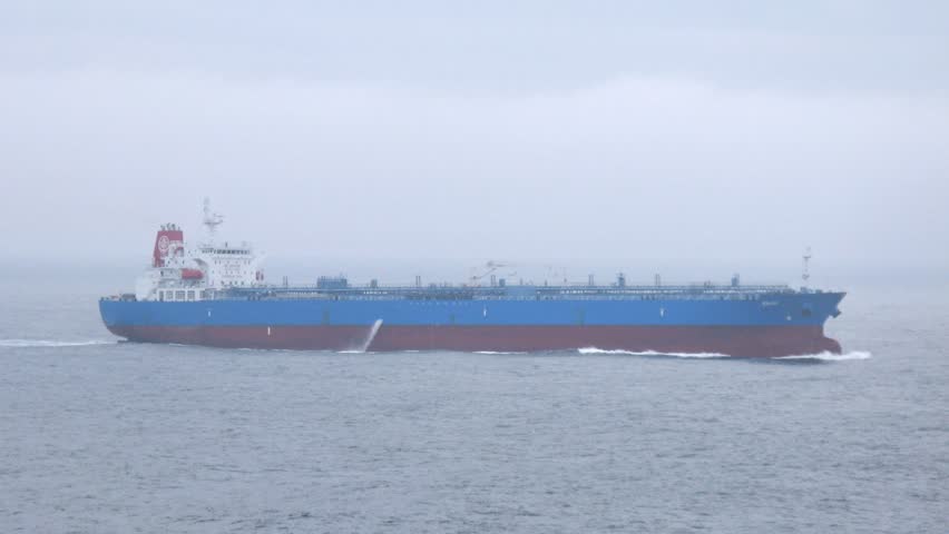 BALTIC SEA - JULY 18: (Timelapse View) Tanker runs parallel to cruise liner on July 18, 2011 in Baltic sea. The Baltic Sea is one of the most intensely trafficked shipping areas in the world