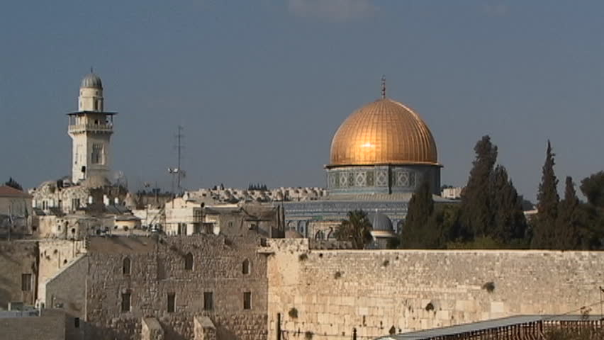 JERUSALEM - CIRCA 2005: Al-Aqsa Mosque - the Dome of the Rock circa 2005 in Jerusalem.