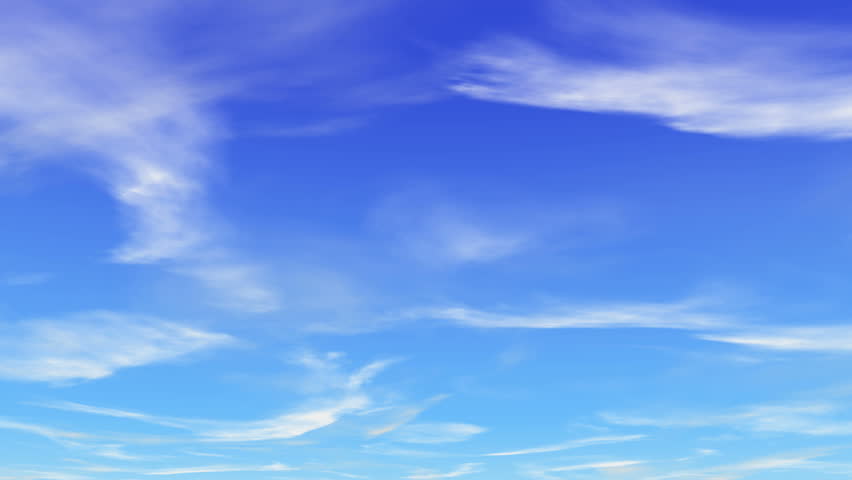 Moving clouds through the sky