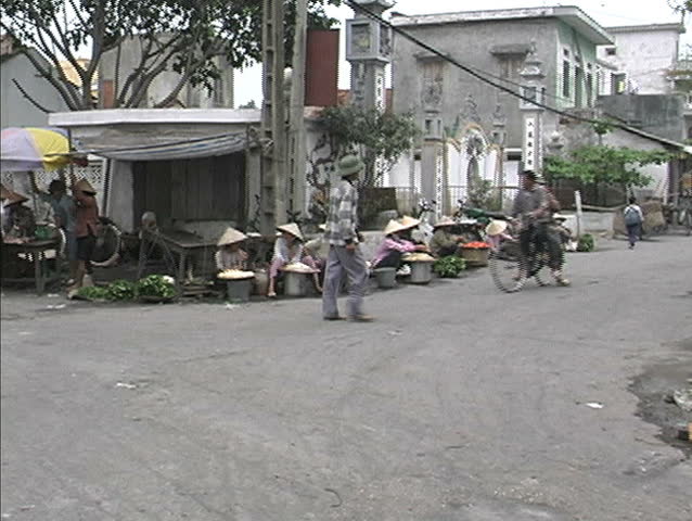 September - 1998 - Hanoi, Vietnam - Busy side street in Hamoi