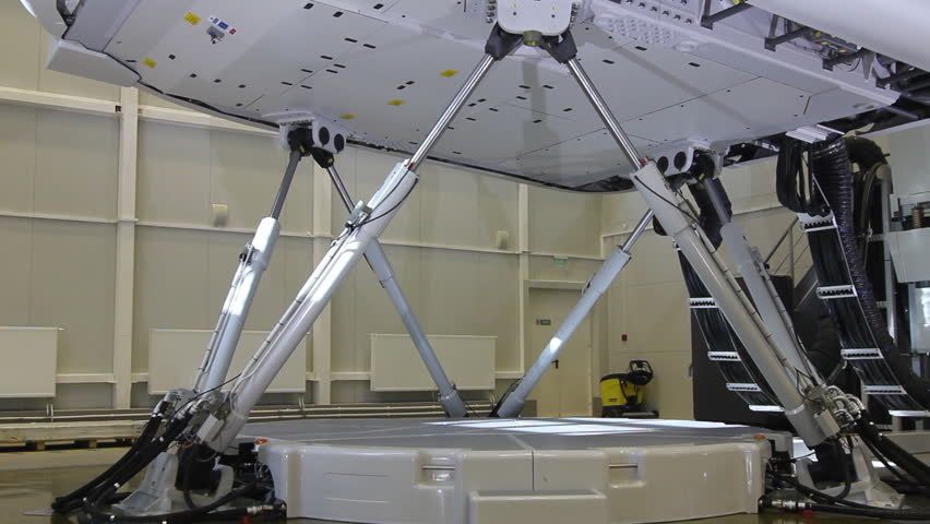 Simulator for training pilots of the aircraft