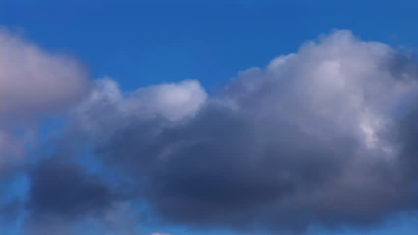rain clouds run over the sky 