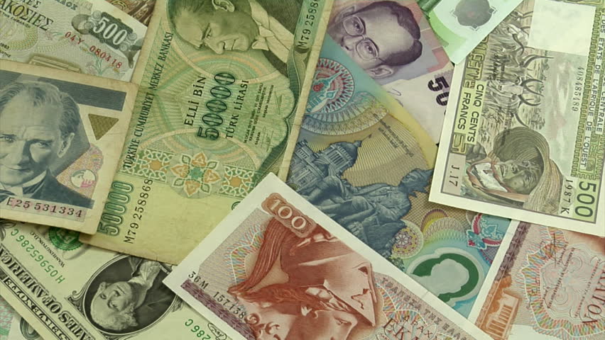 world of money close dolly shot