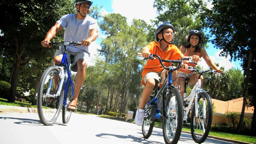 Healthy Lifestyle Cycling of Young Ethnic Family