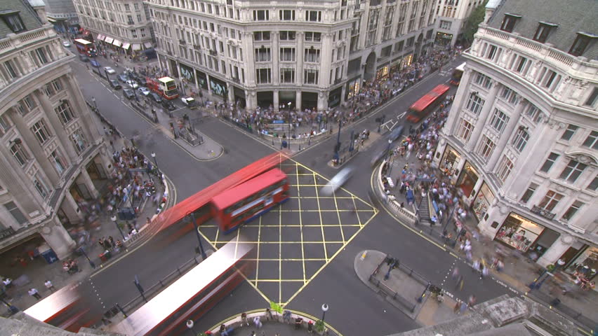 Oxford Circus, London, Timelapse HD