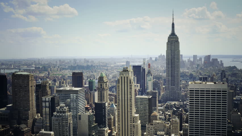 Skyline view of New York City