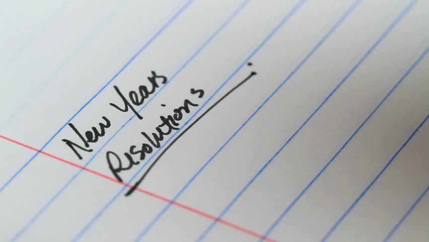 new years resolution list