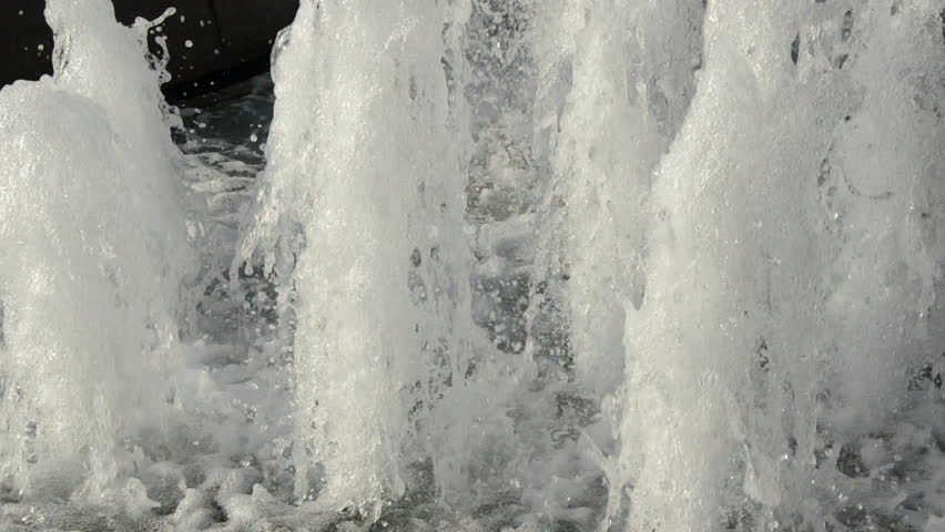 city fountain splash in the square