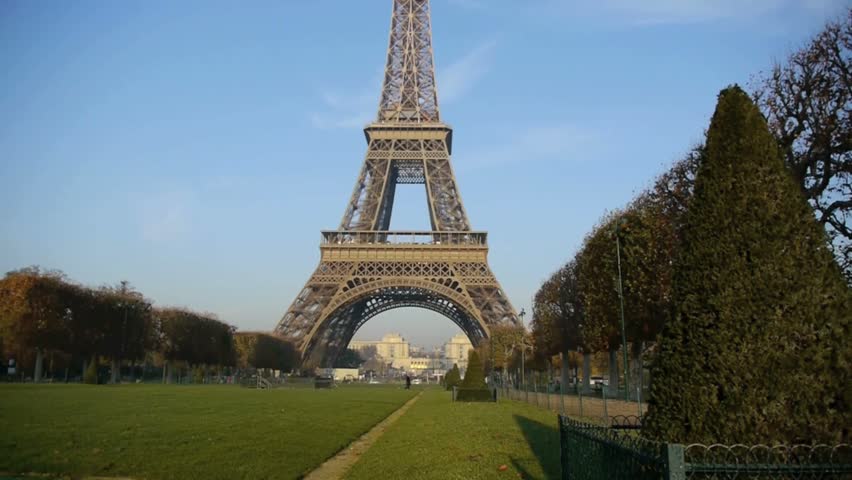 The Eiffel Tower known as The Iron Lady, was built in 1889 on the Champ de Mars, Paris -France, by the Architect Gustave Eiffel
