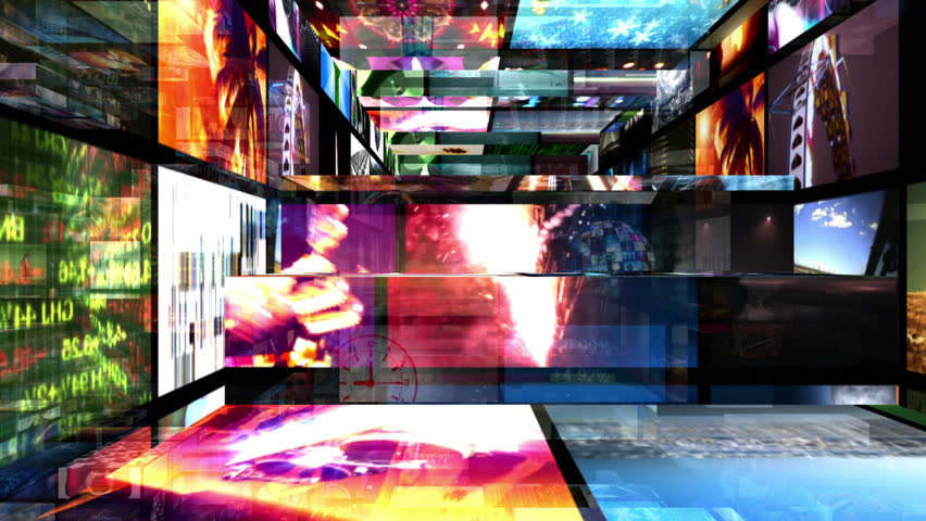 Video Walls 3D Montage