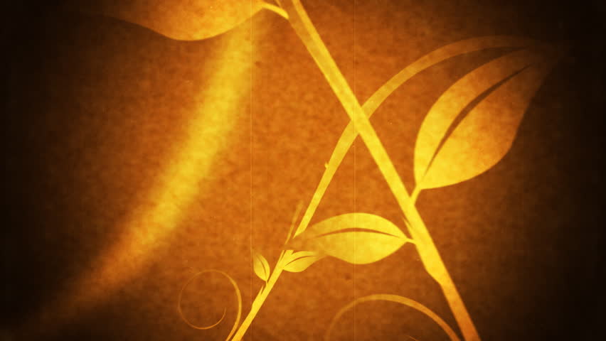 Vines and Leaves Growing Grunge Flourish