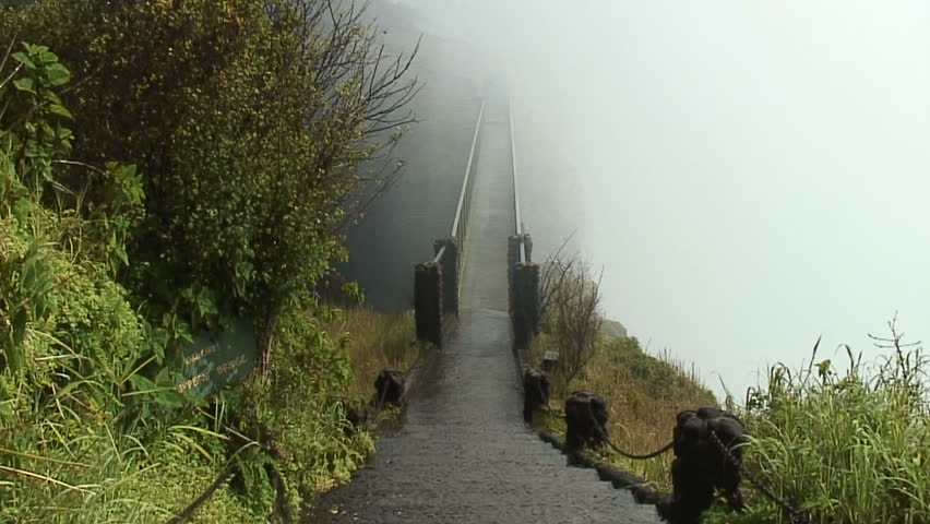 Bridge Engulfed with Mist, Victoria Falls, Zambia