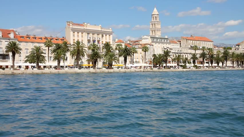 Croatia - Split in Dalmatia. Old town - famous UNESCO World Heritage Site.