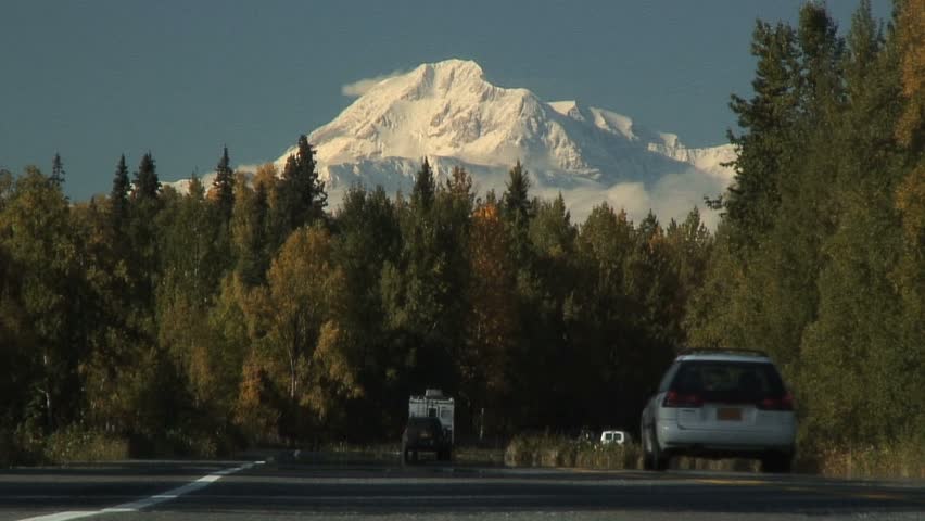 Stark Light on Mt. McKinley Above Road