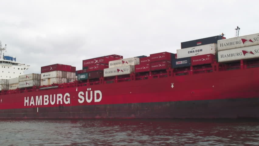 VALPARAISO, CHILE -  CIRCA 2010: Container ship in the Valparaiso seaport, Chile