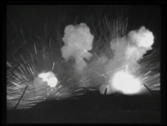Historical reenactment World War I battle montage