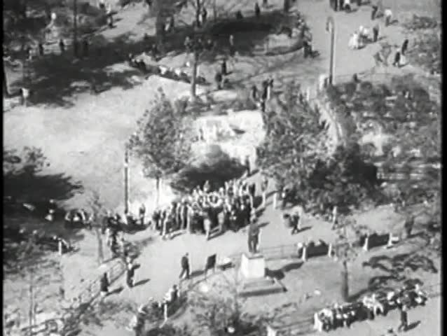 Central Park montage, New York City, 1930s