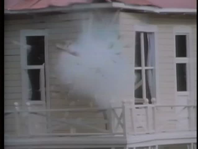 House exploding