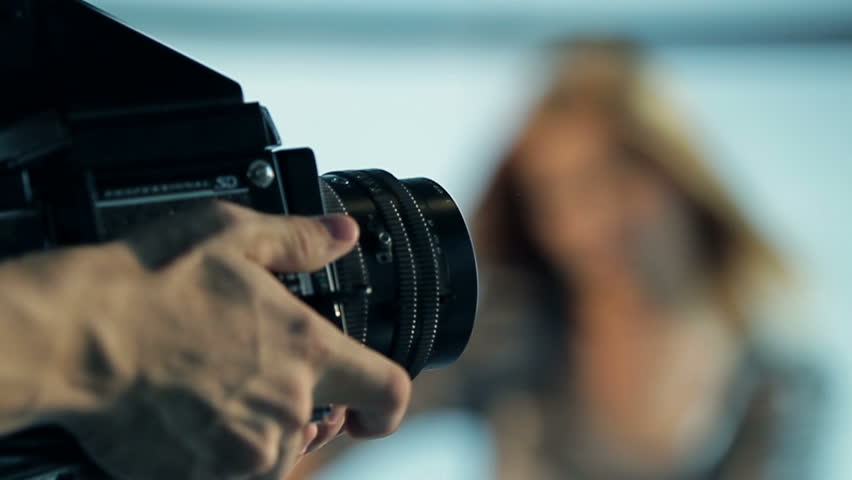 A girl and a photo shoot