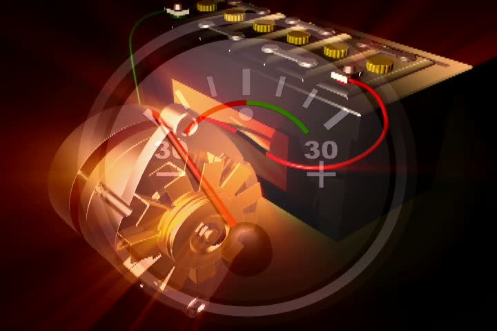 footage of an alternator charging an automobile battery