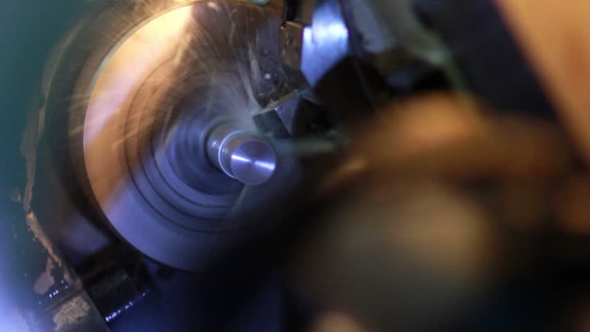 production of lathe in a factory