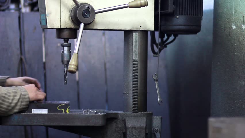 production of lathe in a factory