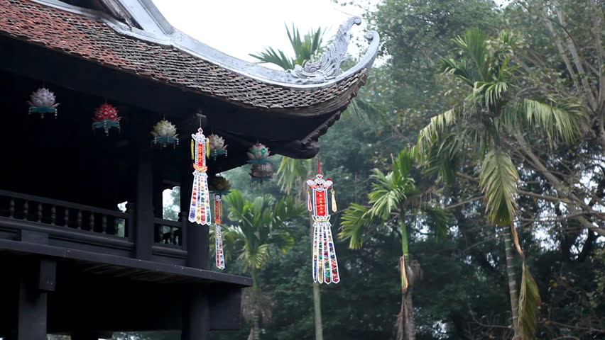 Vietnamese Buddhist Temple, The One Pillar Pagoda in Hanoi, Vietnam, Religious
